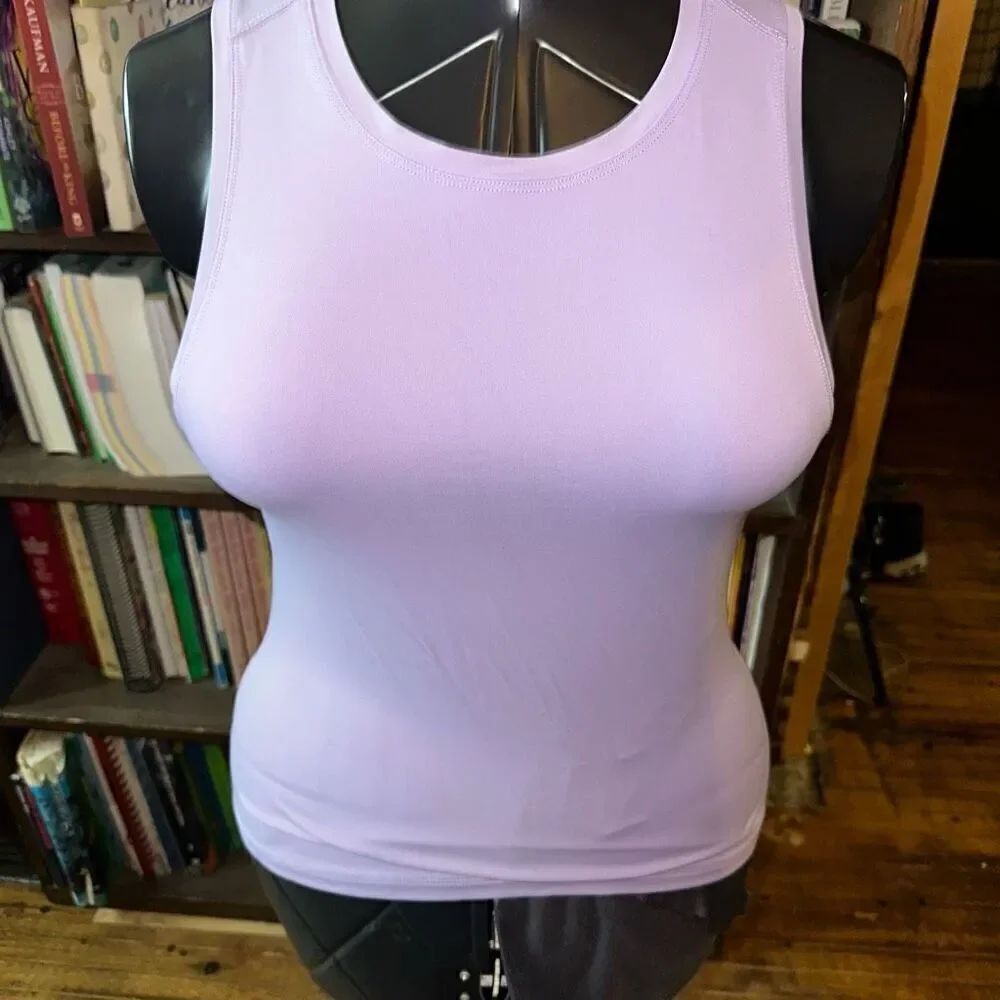 Zyia purple fitted racerback athletic sleeveless sporty shirt